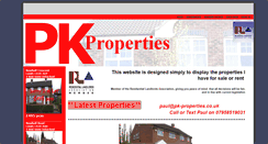 Desktop Screenshot of pk-properties.co.uk